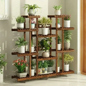 Wooden Plant Shelf Flower Pot Stand
