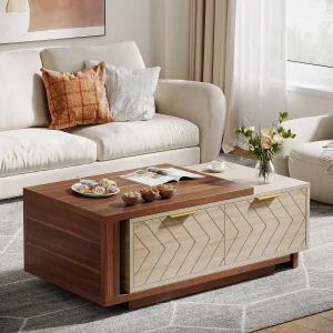 Coffee Table, 42"-65" Length Adjustable