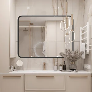 Metal Framed Bathroom Mirror for Wall,Vanity