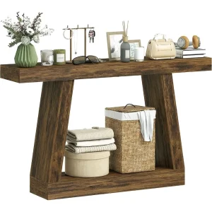 55.1" Table  2-Tier With Trapezoidal Base