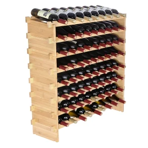 48/72 Bottle Stackable Modular Wine Rack