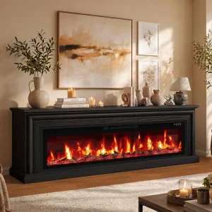 70" Fireplace TV Stand with Mantel